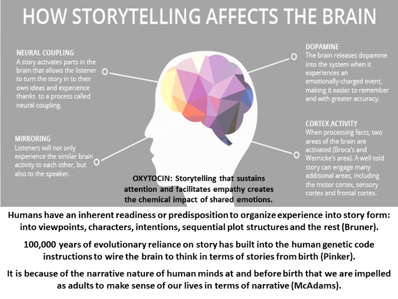 l'influence du storytelling sur le cerveau