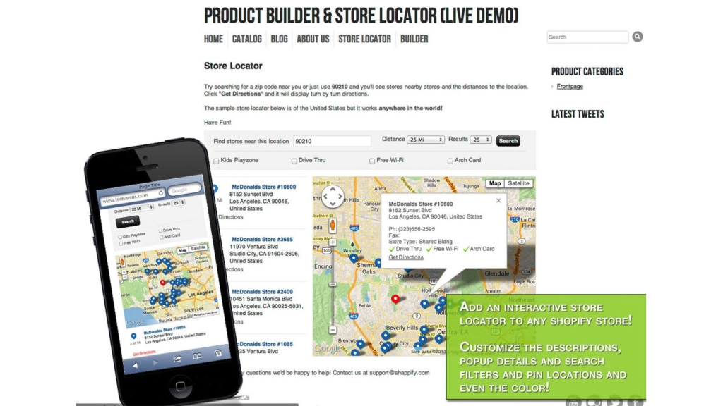 Présentation des Shopify Apps : Store Locator