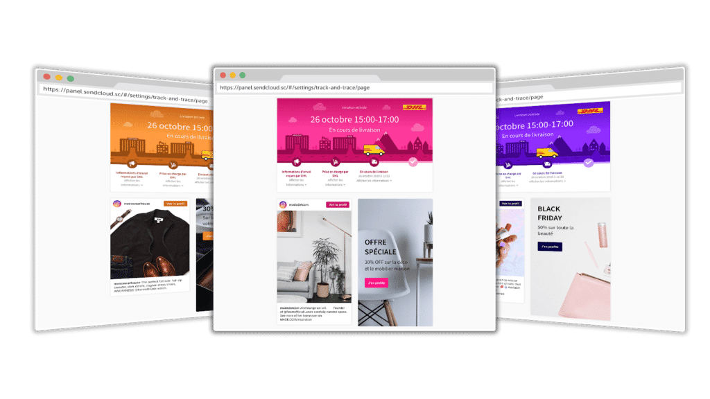 Sendcloud, plateforme d'envoi de colis pour votre site e-commerce extrait platefome sendcloud suivi personnalise des colis