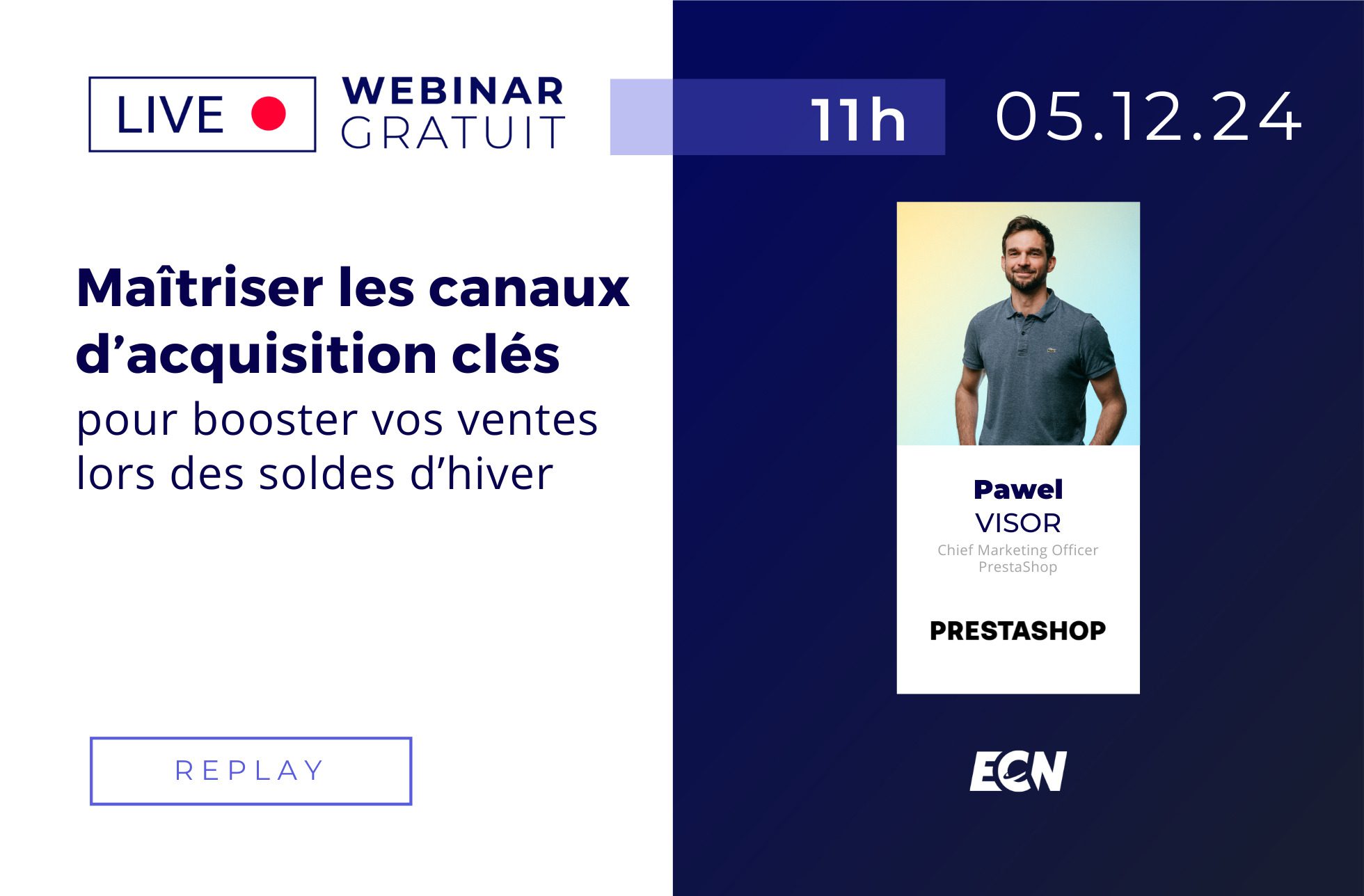 webinar prestashop canaux d'acquisition