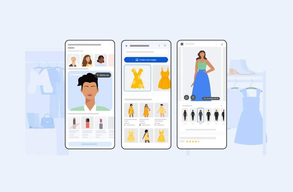 Google Shopping dévoile de nouvelles fonctionnalités : essayage virtuel et recommandations IA